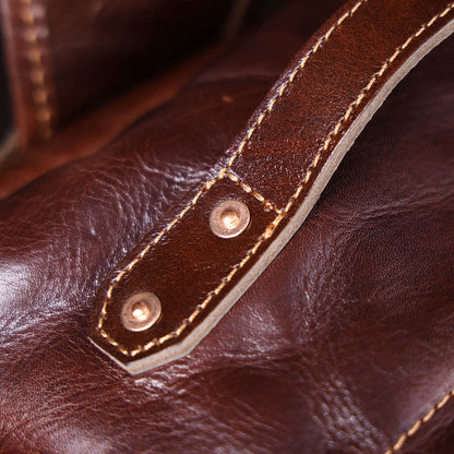 Premium Genuine Leather Backpack |  Italian Full Grain Leather | Men's Daypack