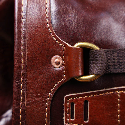 Premium Genuine Leather Backpack |  Italian Full Grain Leather | Men's Daypack