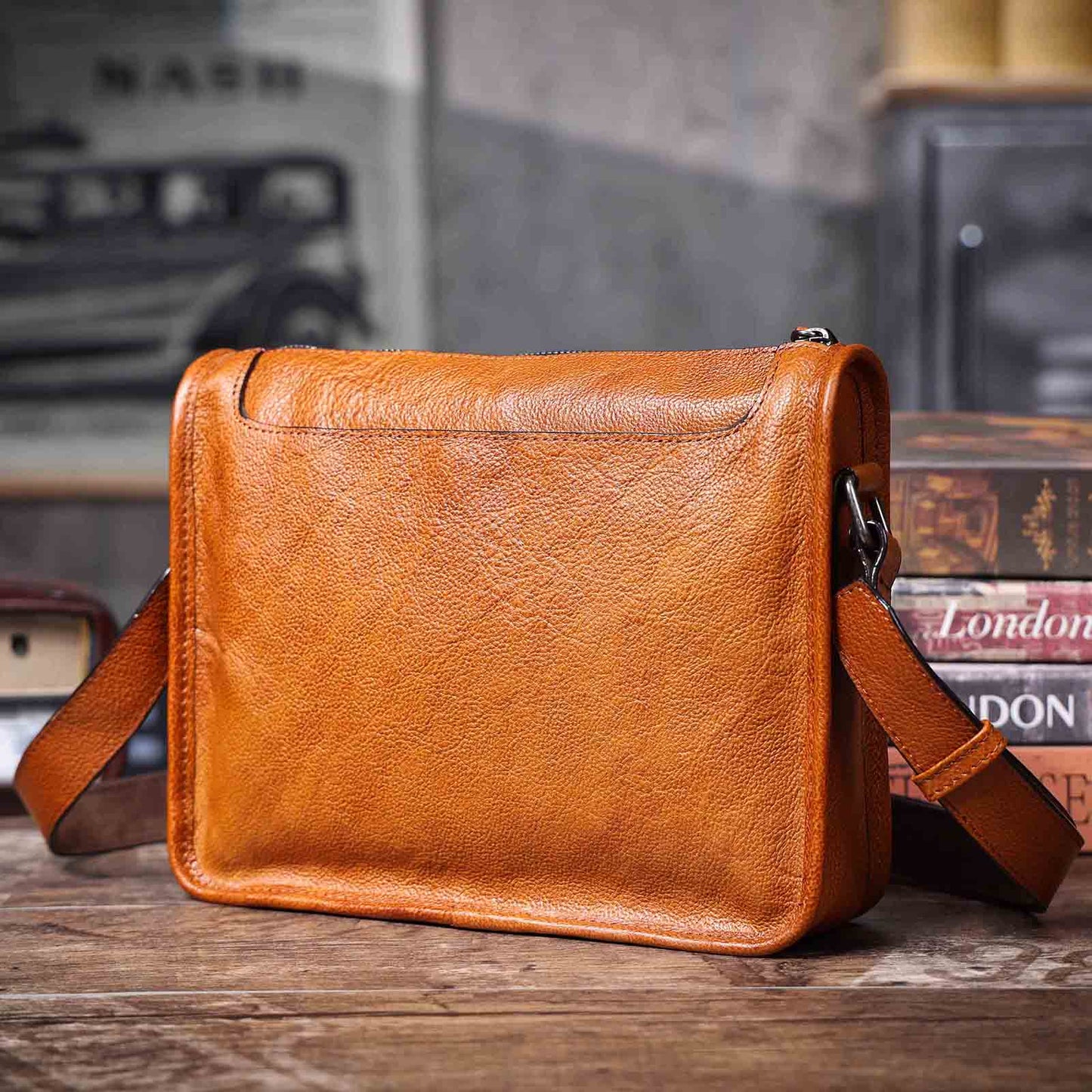 Men's Leather Shoulder Bags |  Full Grain Leather | Handmade