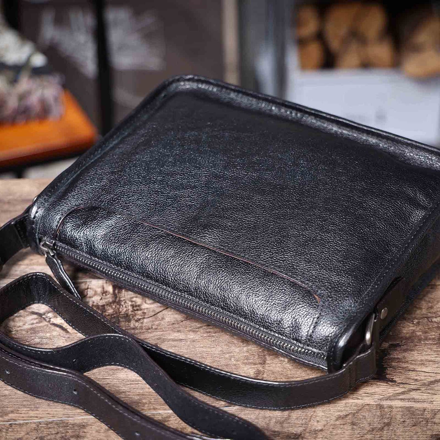 Men's Leather Shoulder Bags |  Full Grain Leather | Handmade