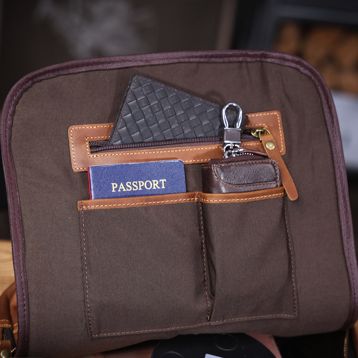 Men's Vintage Leather Backpack |  Full Grain Leather |  Large Daypack