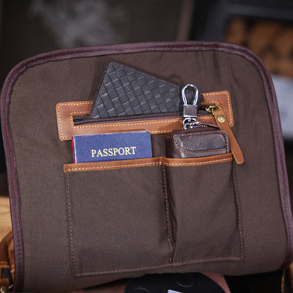 Men's Vintage Leather Backpack |  Full Grain Leather |  Large Daypack