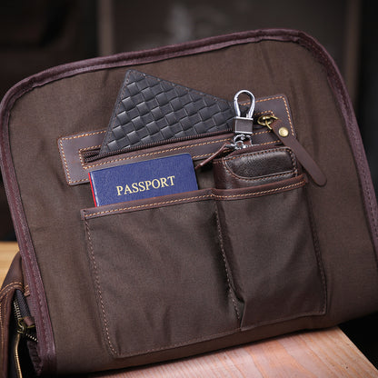 Men's Vintage Leather Backpack |  Full Grain Leather |  Large Daypack
