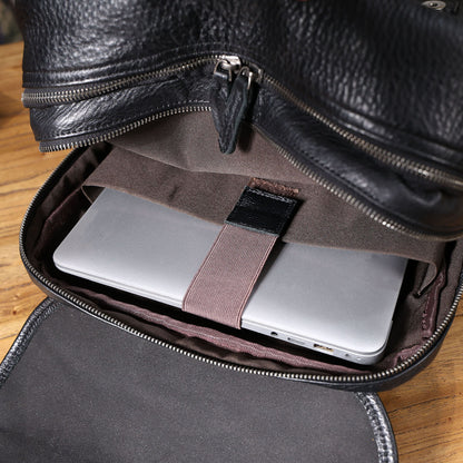 Genuine Leather Backpack For Men | Full Grain Leather | Daypack