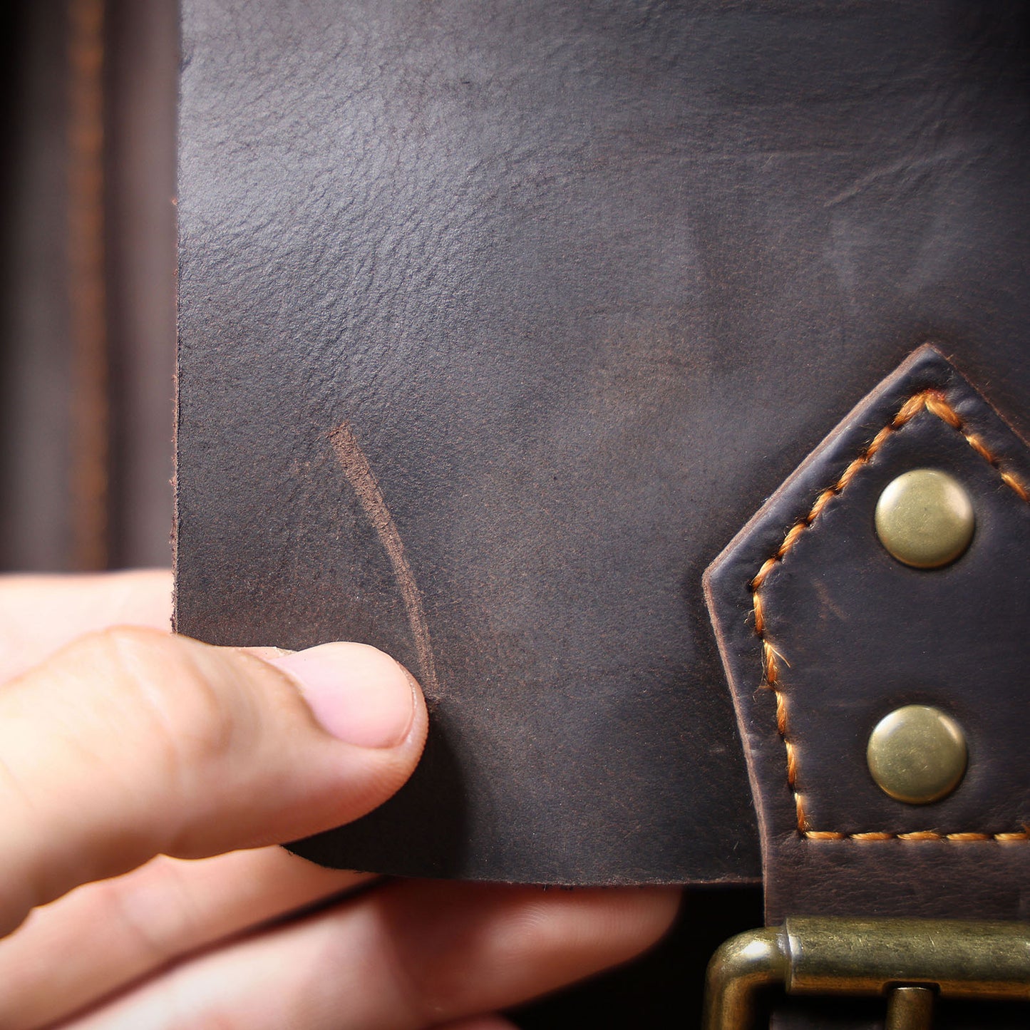 Men's Vintage Leather Backpack |  Full Grain Leather |  Large Daypack