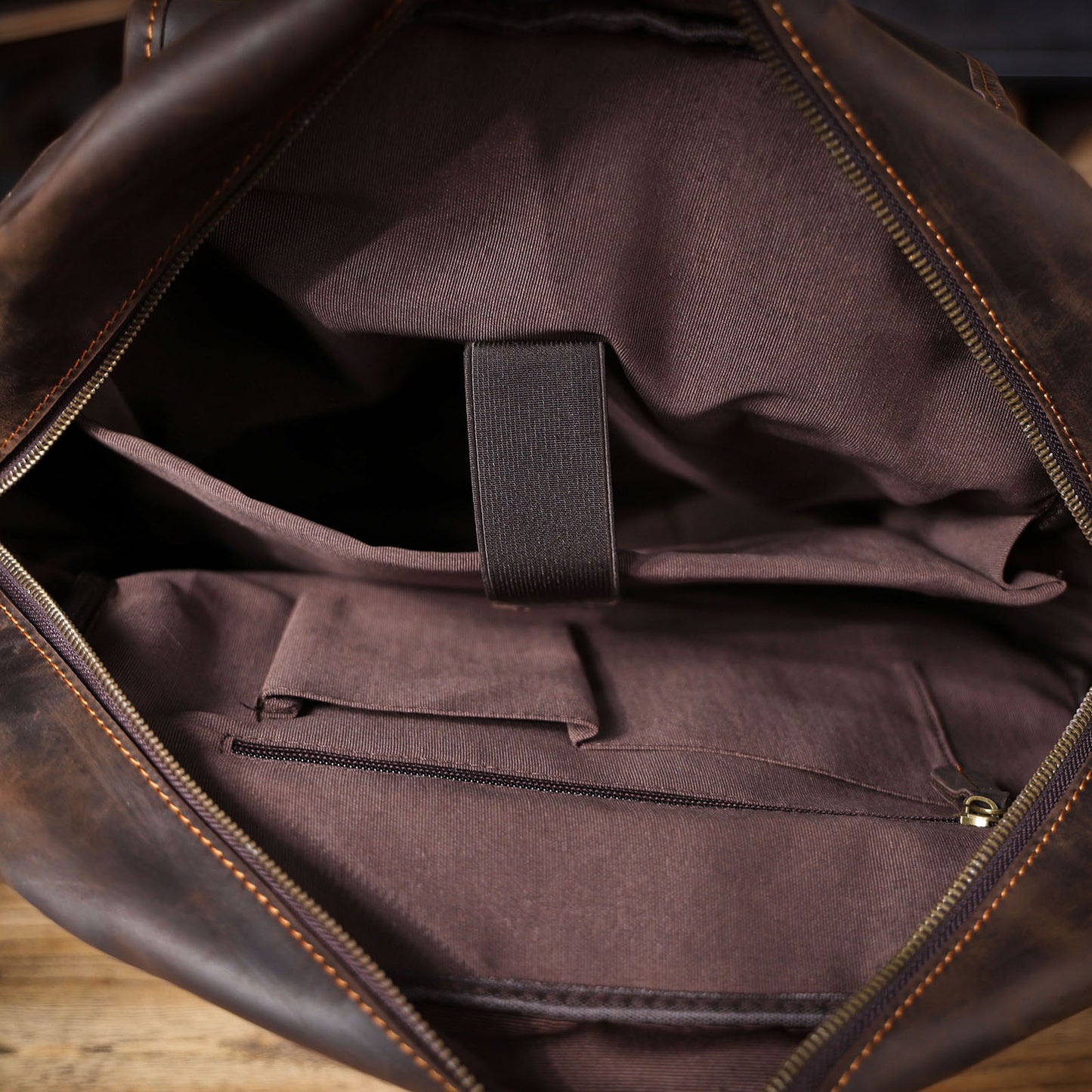 Men's Vintage Leather Backpack |  Full Grain Leather |  Large Daypack