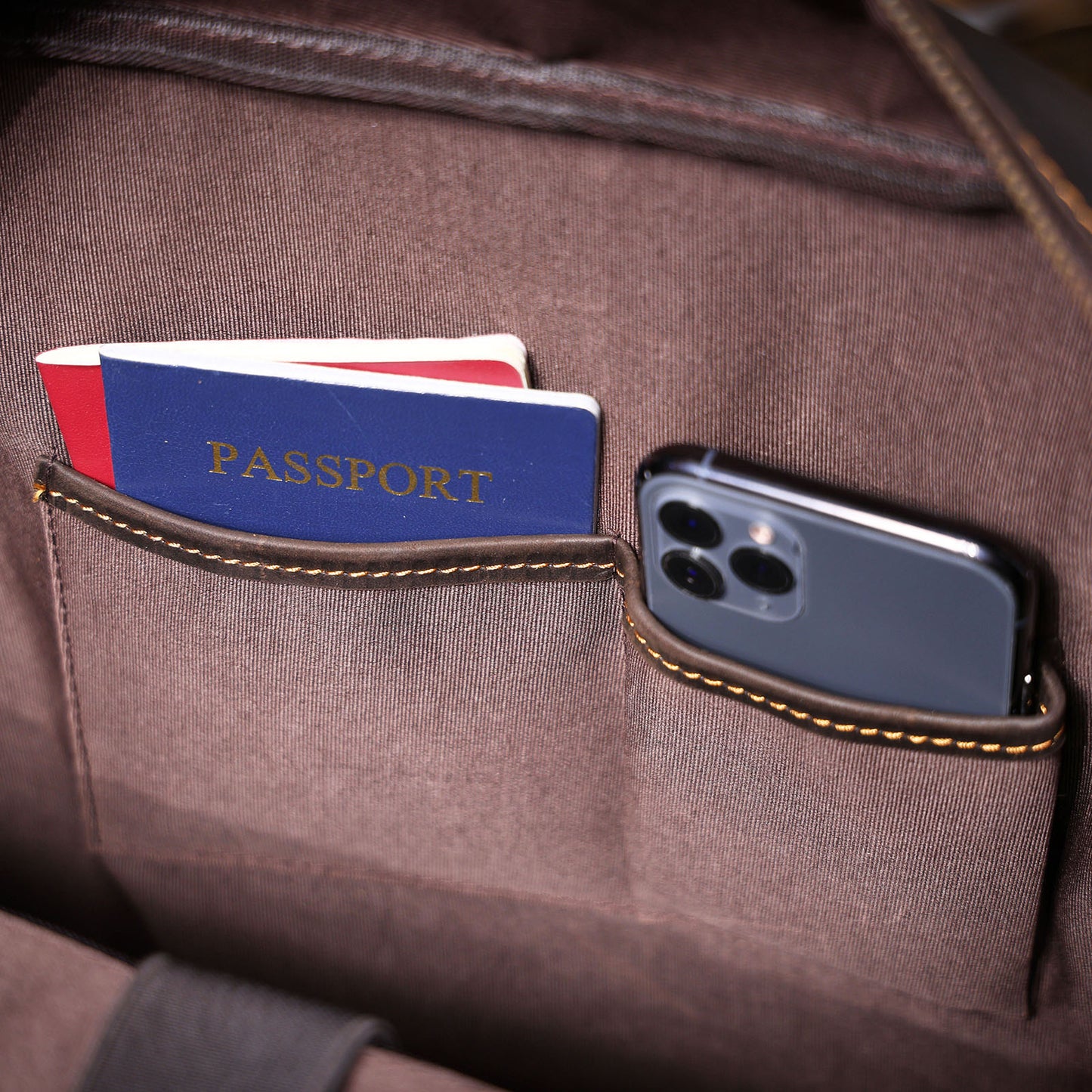 Men's Vintage Leather Backpack |  Full Grain Leather | Daypack