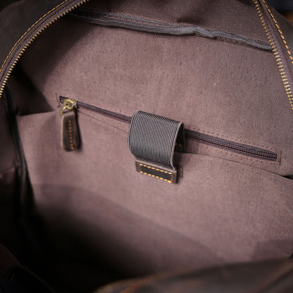 Men's Vintage Leather Backpack |  Full Grain Leather | Daypack