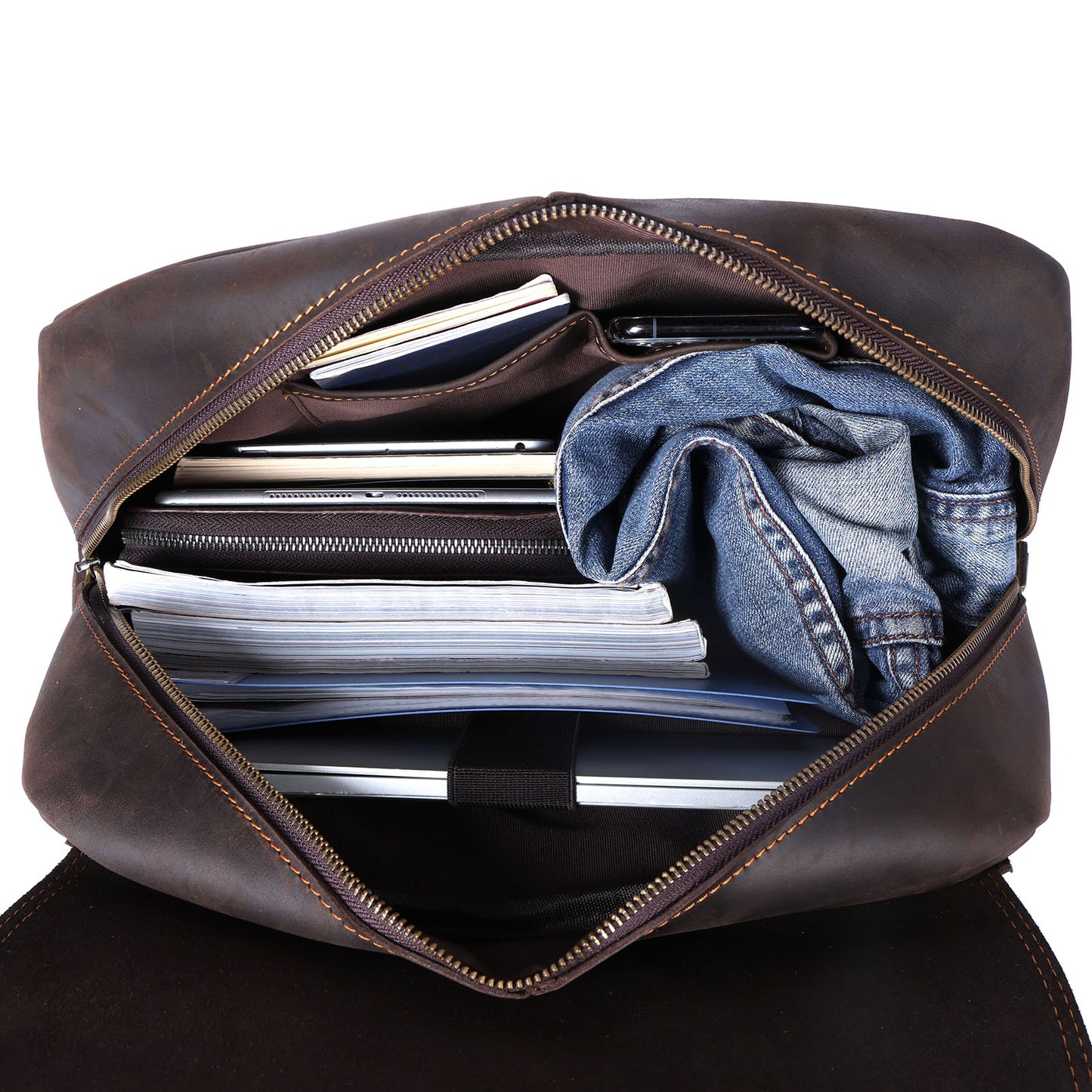 Men's Vintage Leather Backpack |  Full Grain Leather | Daypack