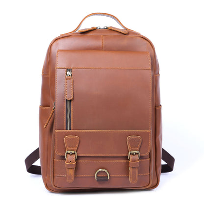 Men's Vintage Leather Backpack |  Full Grain Leather | Laptop Daypack