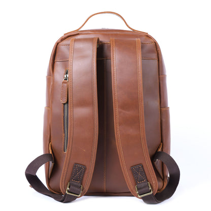 Men's Vintage Leather Backpack |  Full Grain Leather | Laptop Daypack
