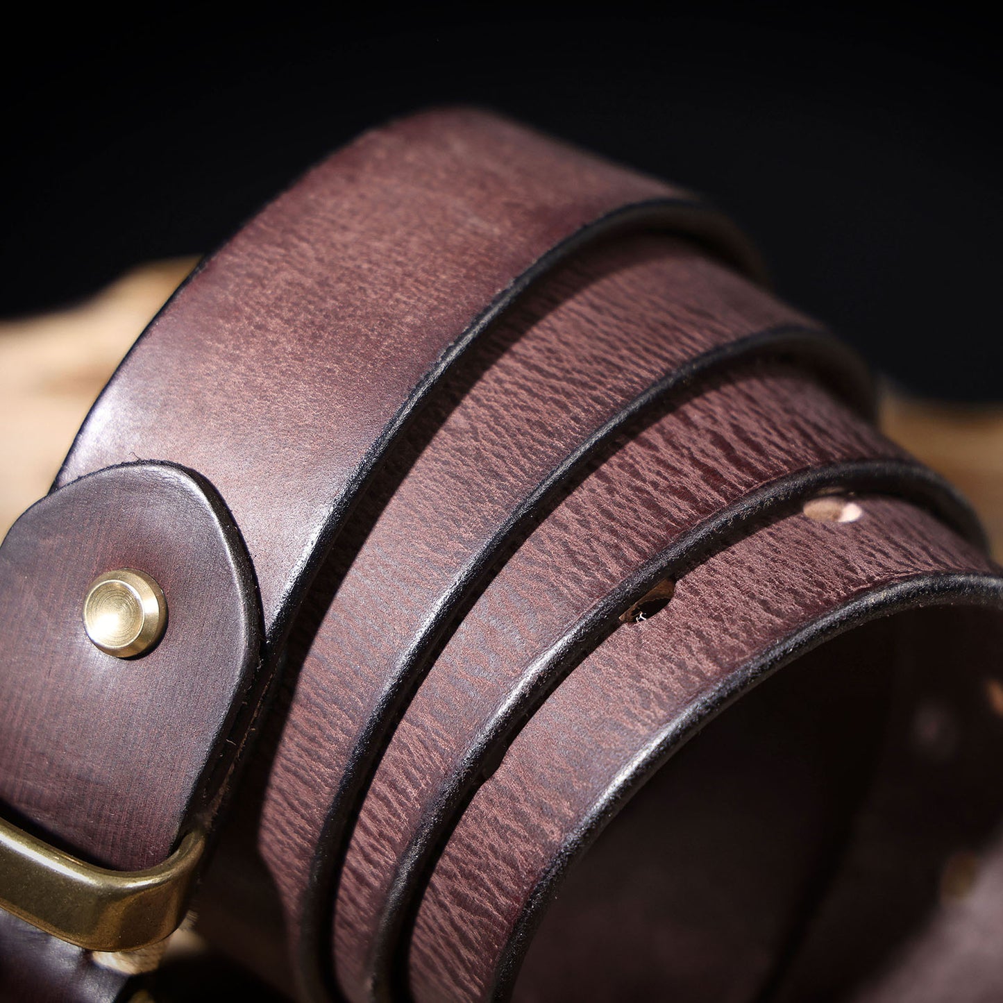 Genuine Leather Belt |Thick Full Grain | Solid Brass Buckle