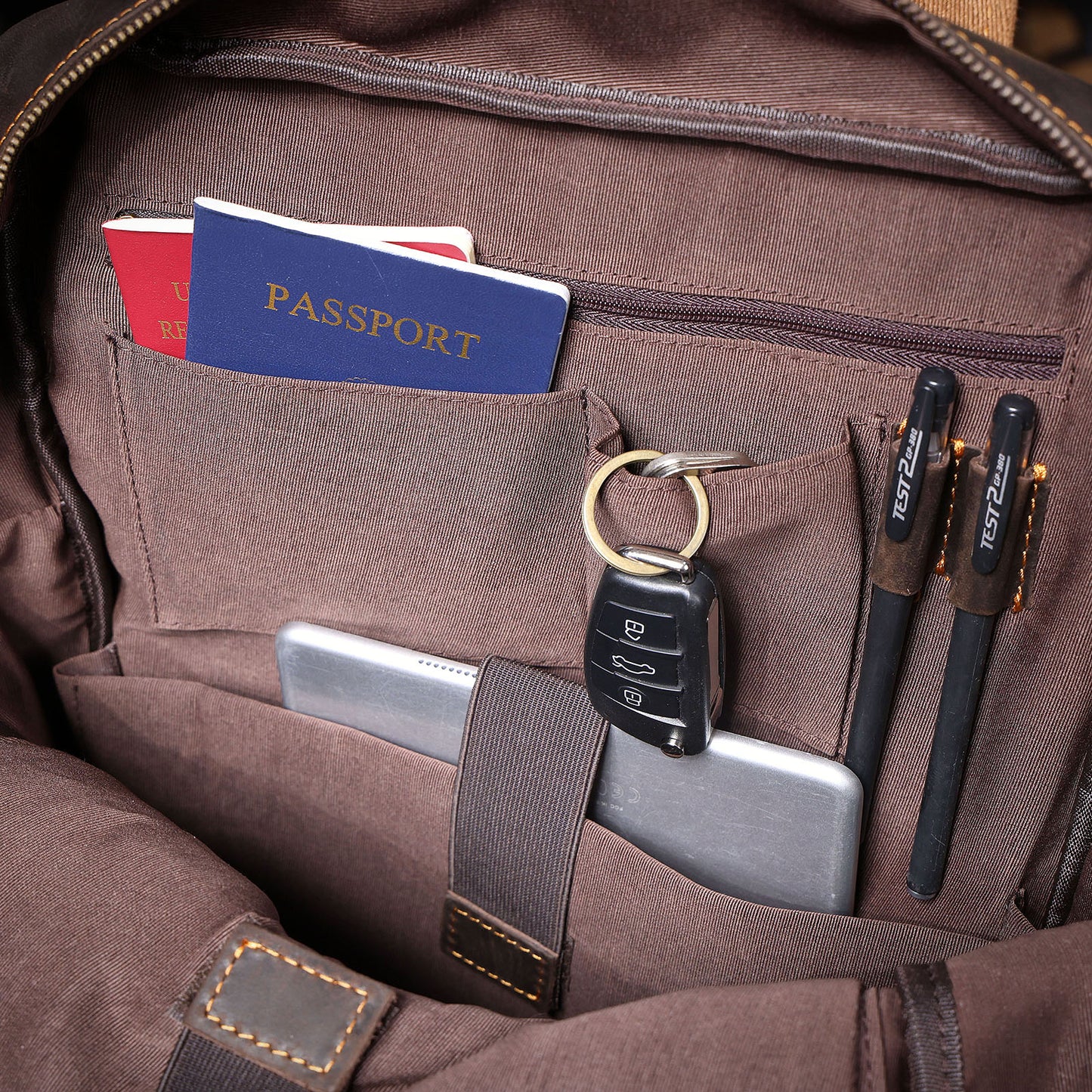 Men's Vintage Leather Backpack |  Full Grain Leather | Daypack