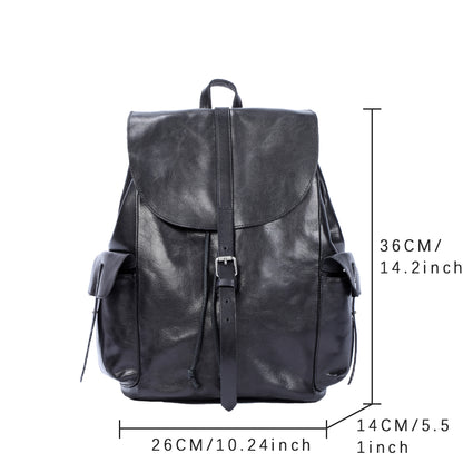 Genuine Leather Backpack For Men | Full Grain Leather | Handcrafted Daypack