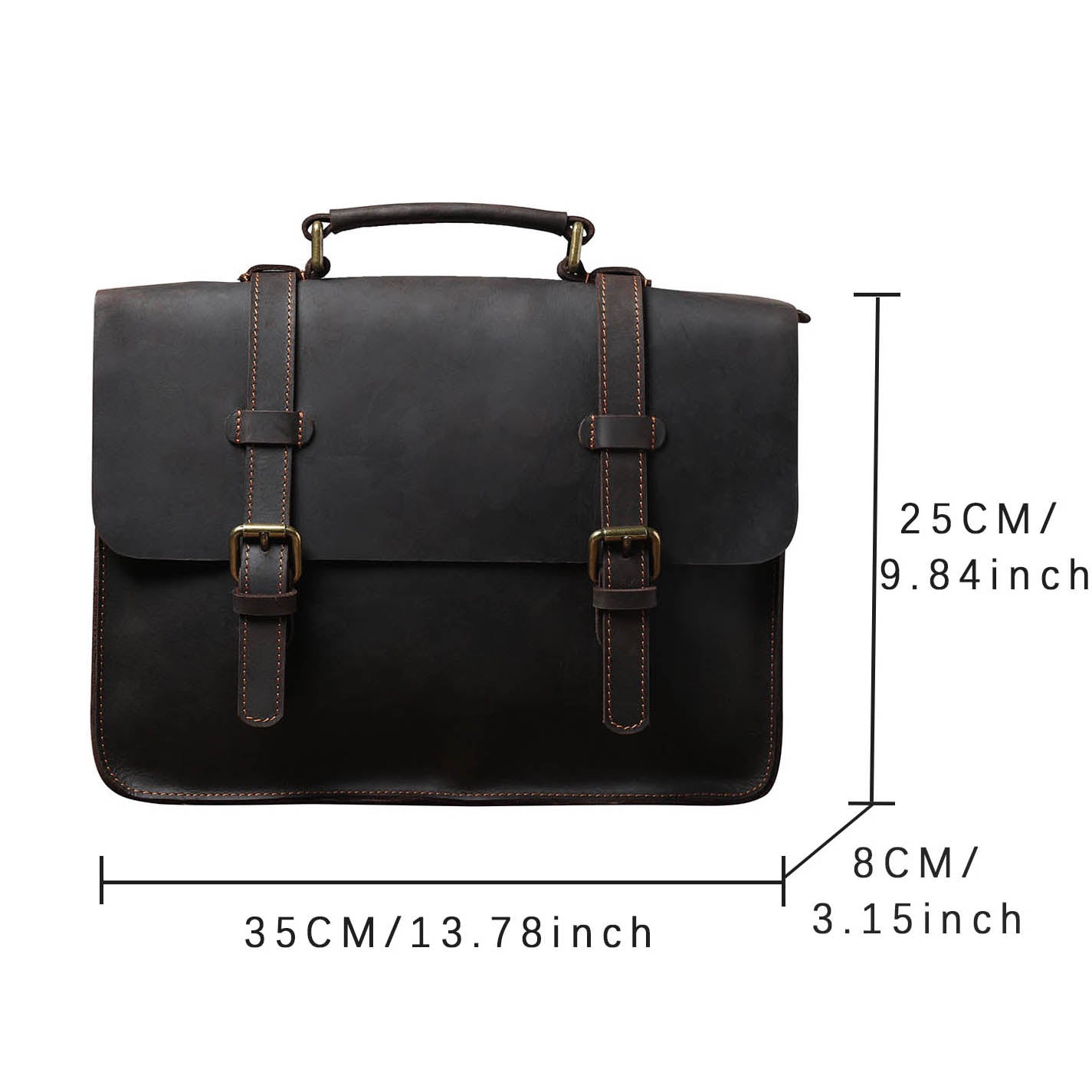 Vintage Leather Backpack For Men |  Full Grain Leather | Single/Shoulder & Double Straps Daypack