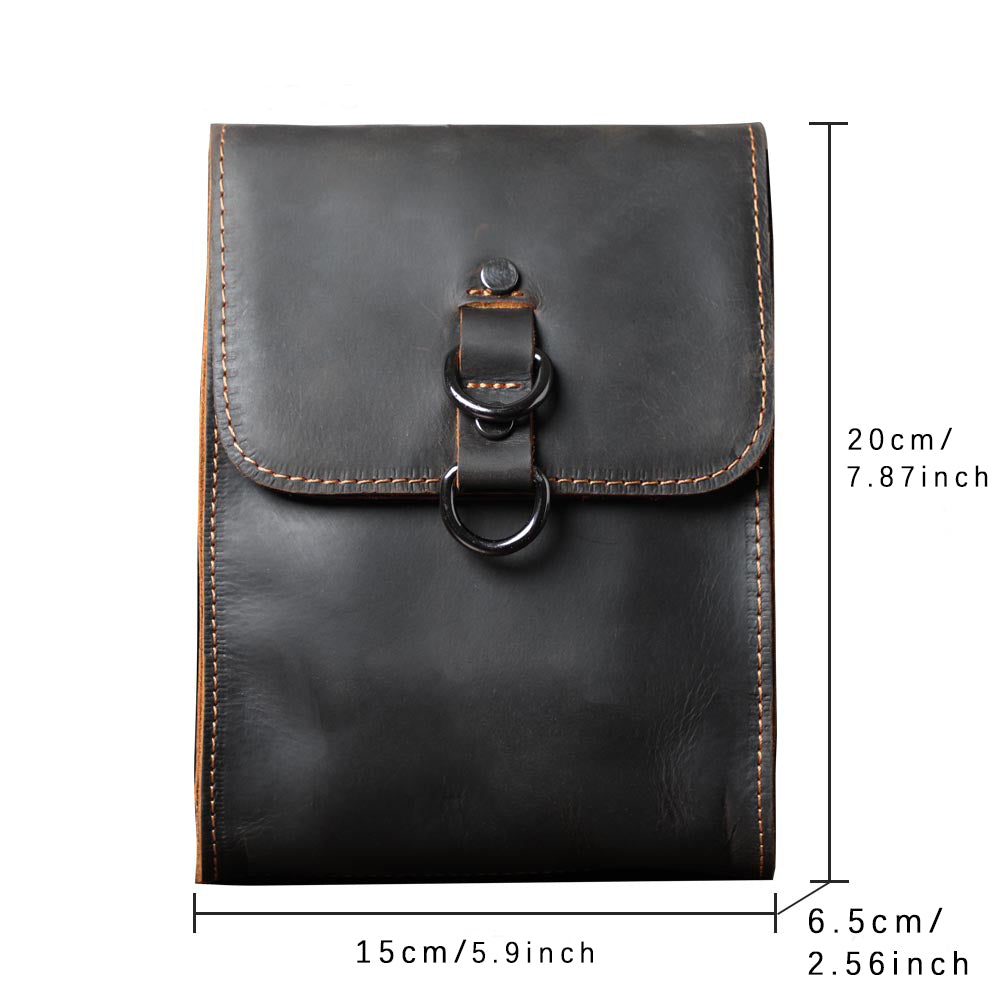 Men's Leather Shoulder Bags |  Full Grain Leather | Handmade