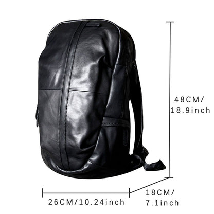 Men's Vintage Leather Backpack | Full Grain Leather | Laptop Daypack