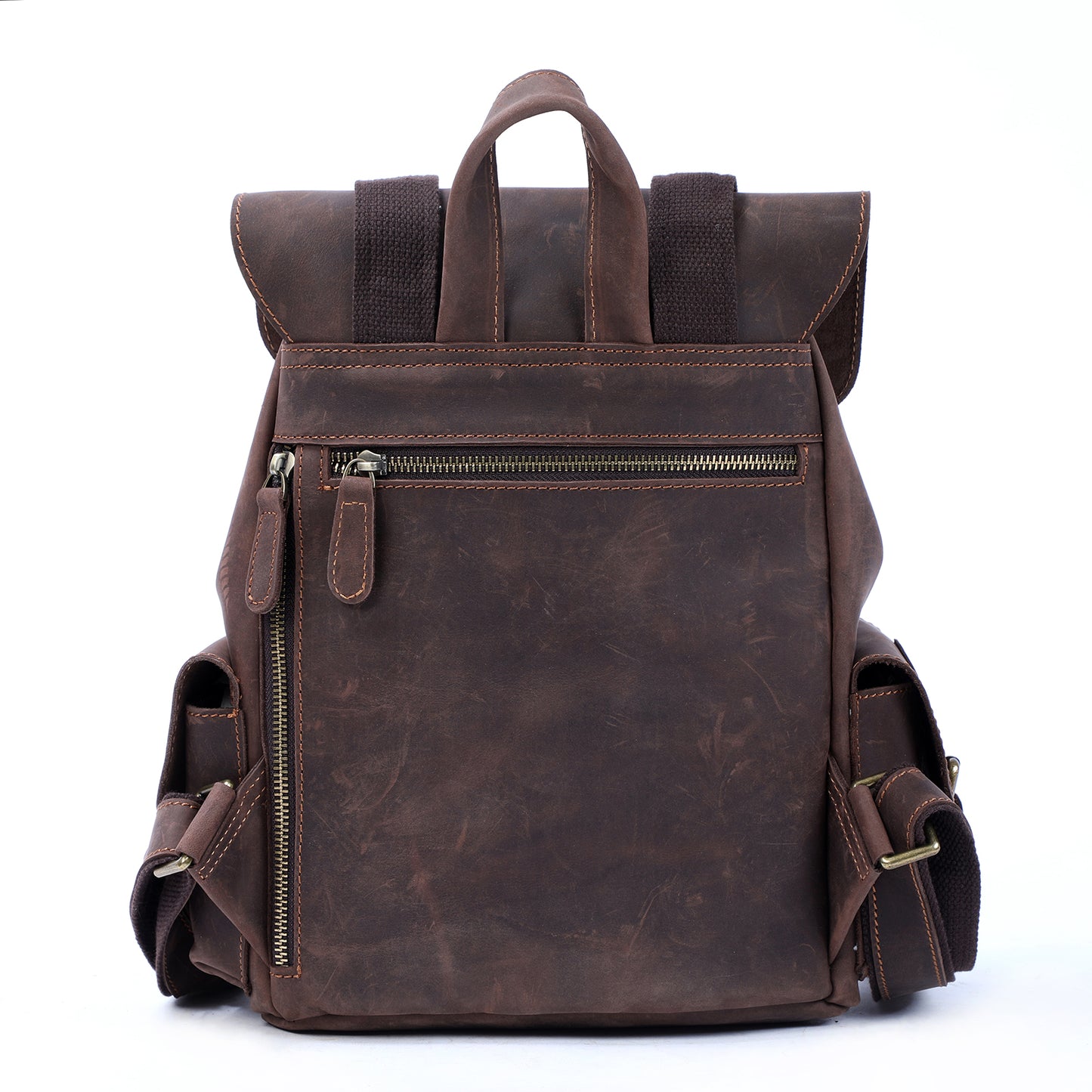 Vintage Leather Backpack | Full Grain Leather | Mini Daypack