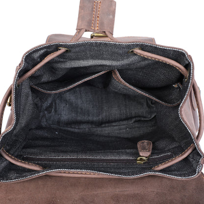 Vintage Leather Backpack | Full Grain Leather | Mini Daypack