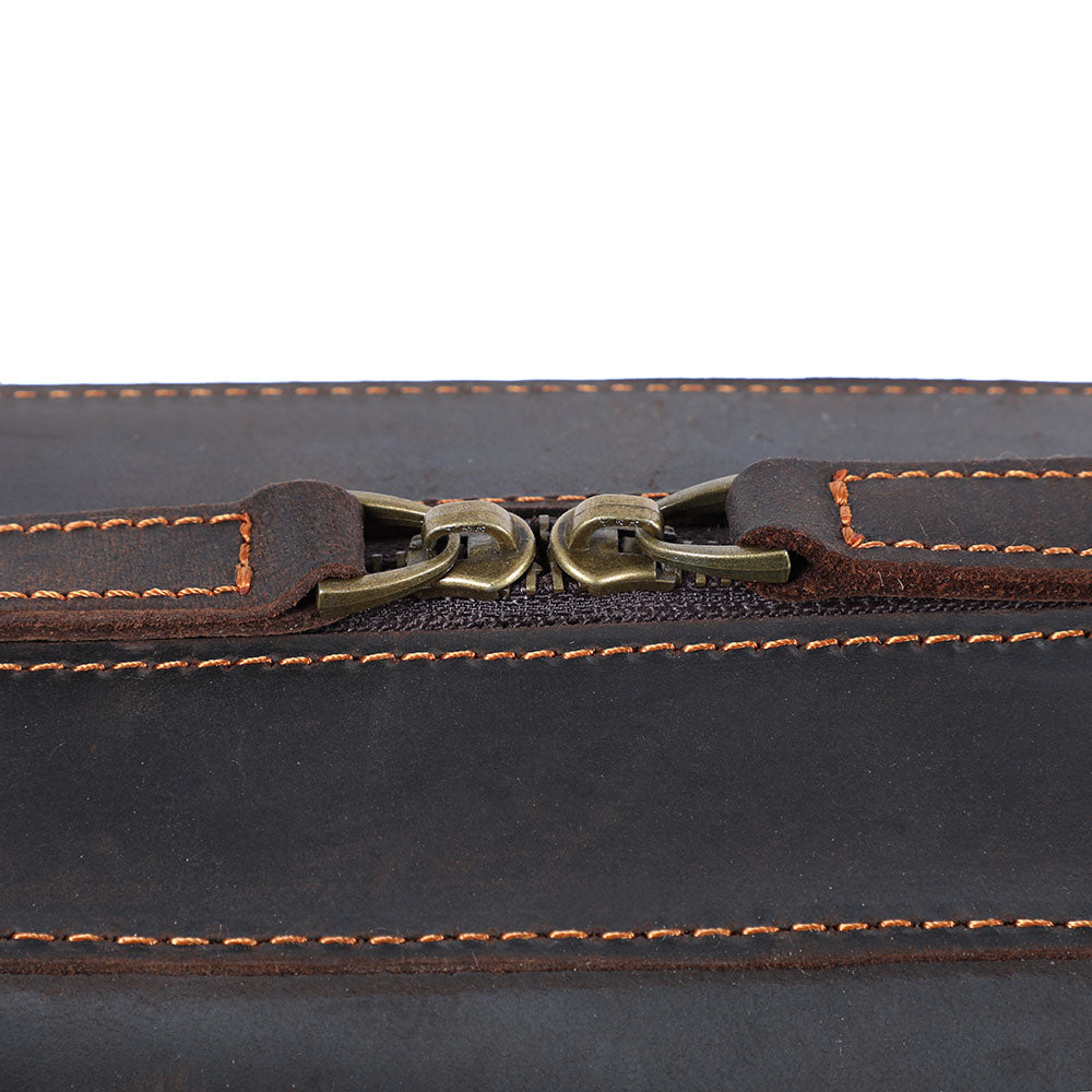 Vintage Leather Backpack For Men |  Full Grain Leather | Single/Shoulder & Double Straps Daypack