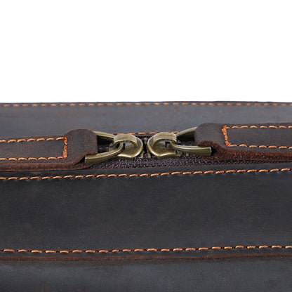 Vintage Leather Backpack For Men |  Full Grain Leather | Single/Shoulder & Double Straps Daypack