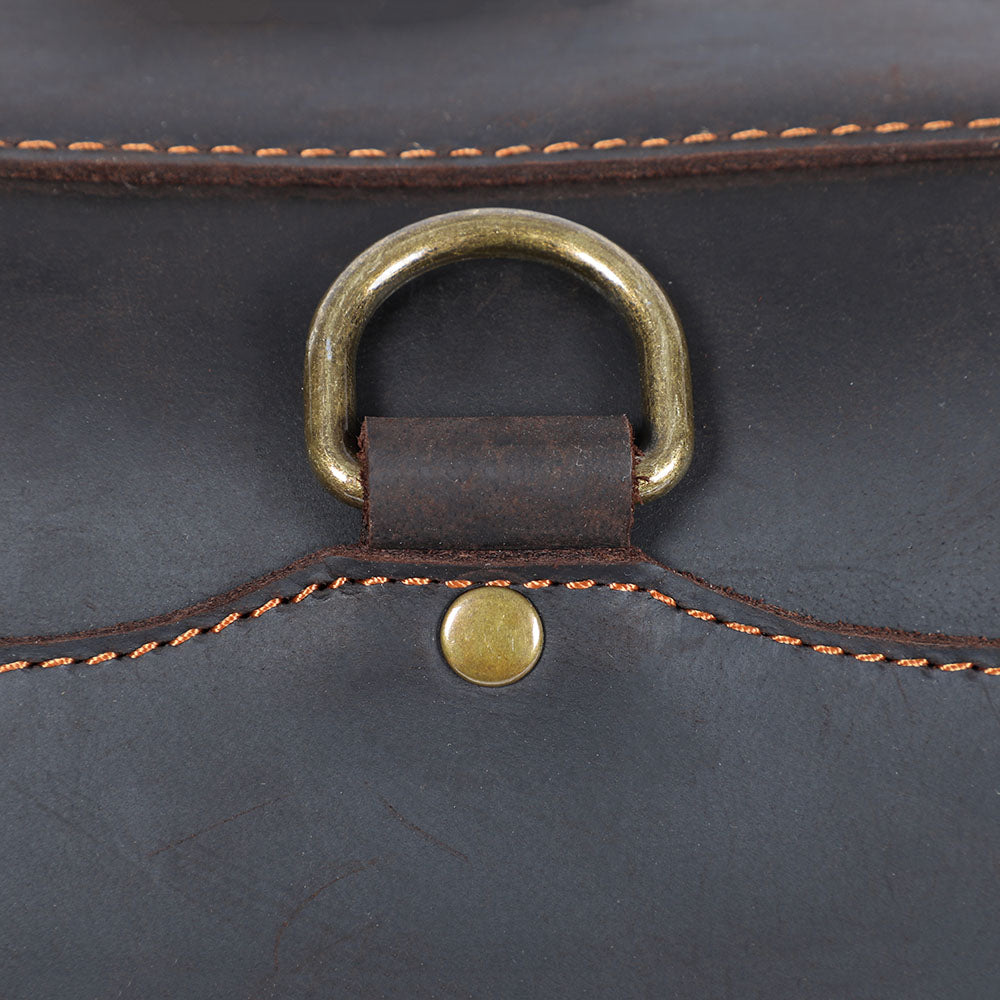 Vintage Leather Backpack For Men |  Full Grain Leather | Single/Shoulder & Double Straps Daypack