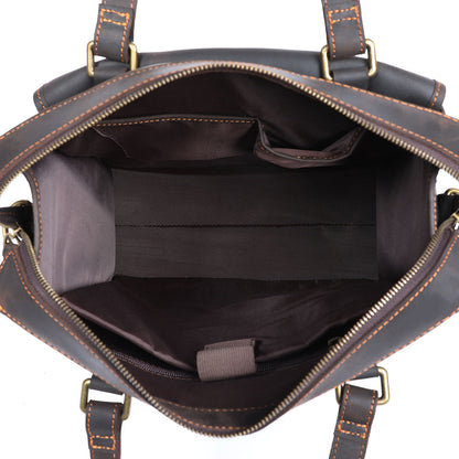 Vintage Leather Backpack For Men |  Full Grain Leather | Single/Shoulder & Double Straps Daypack