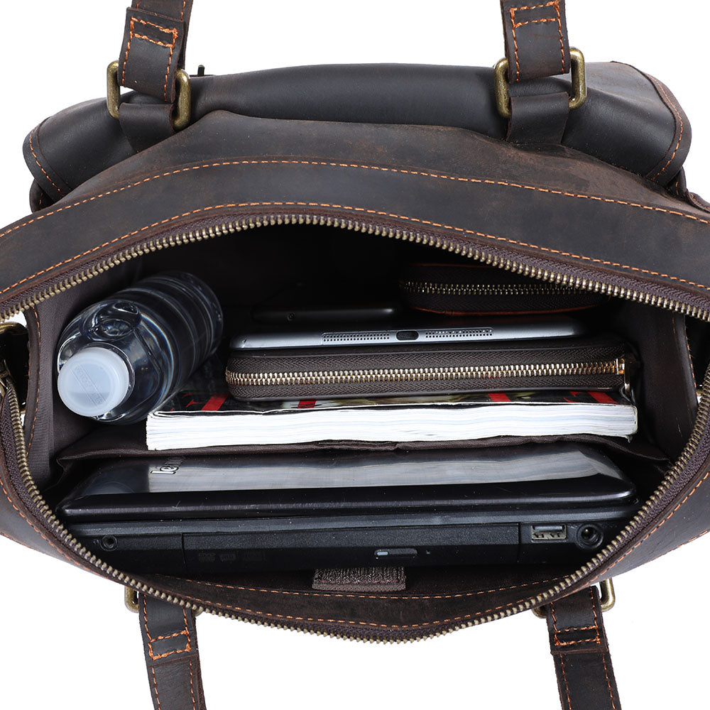 Vintage Leather Backpack For Men |  Full Grain Leather | Single/Shoulder & Double Straps Daypack