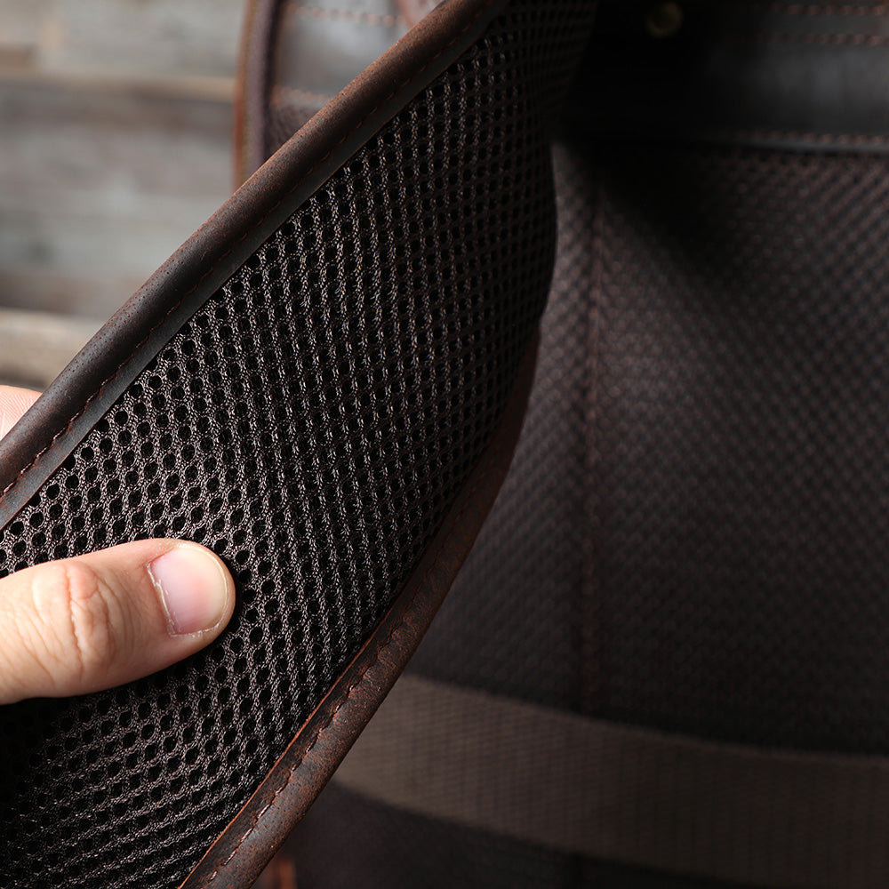 Men's Vintage Leather Backpack |  Full Grain Leather | Daypack
