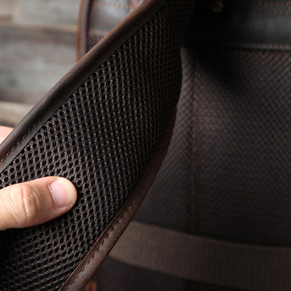 Men's Vintage Leather Backpack |  Full Grain Leather | Daypack