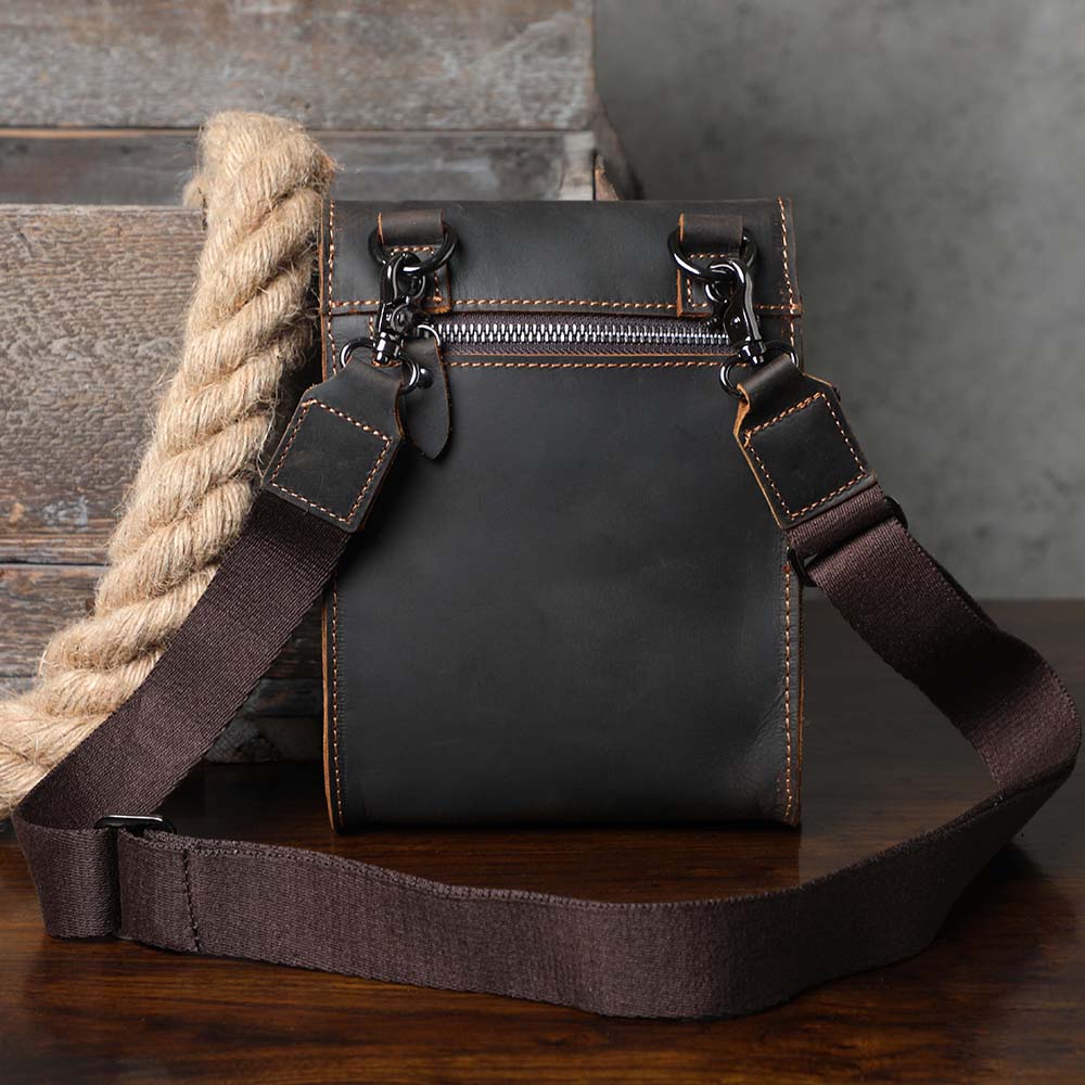 Men's Leather Shoulder Bags |  Full Grain Leather | Handmade