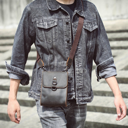 Men's Leather Shoulder Bags |  Full Grain Leather | Handmade