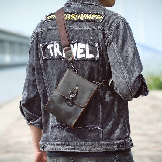 Men's Leather Shoulder Bags |  Full Grain Leather | Handmade
