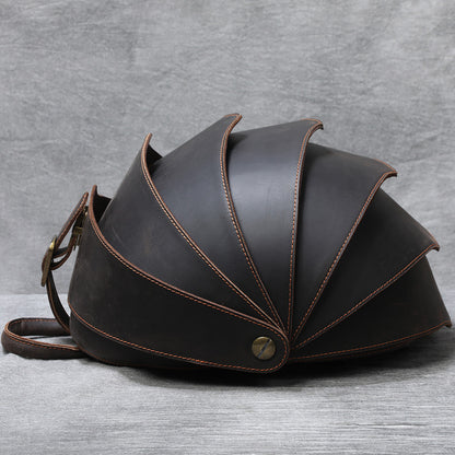 Stylish Leather Backpack |  Full Grain Leather | Beetle Daypack