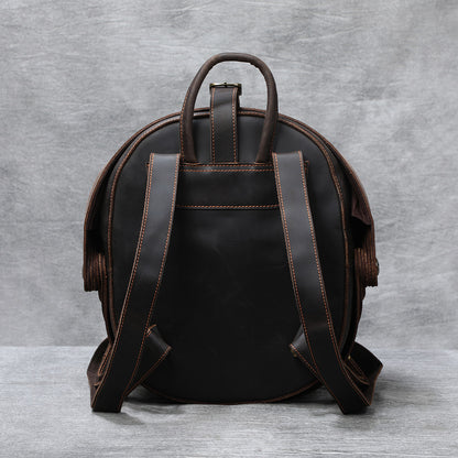 Stylish Leather Backpack |  Full Grain Leather | Beetle Daypack