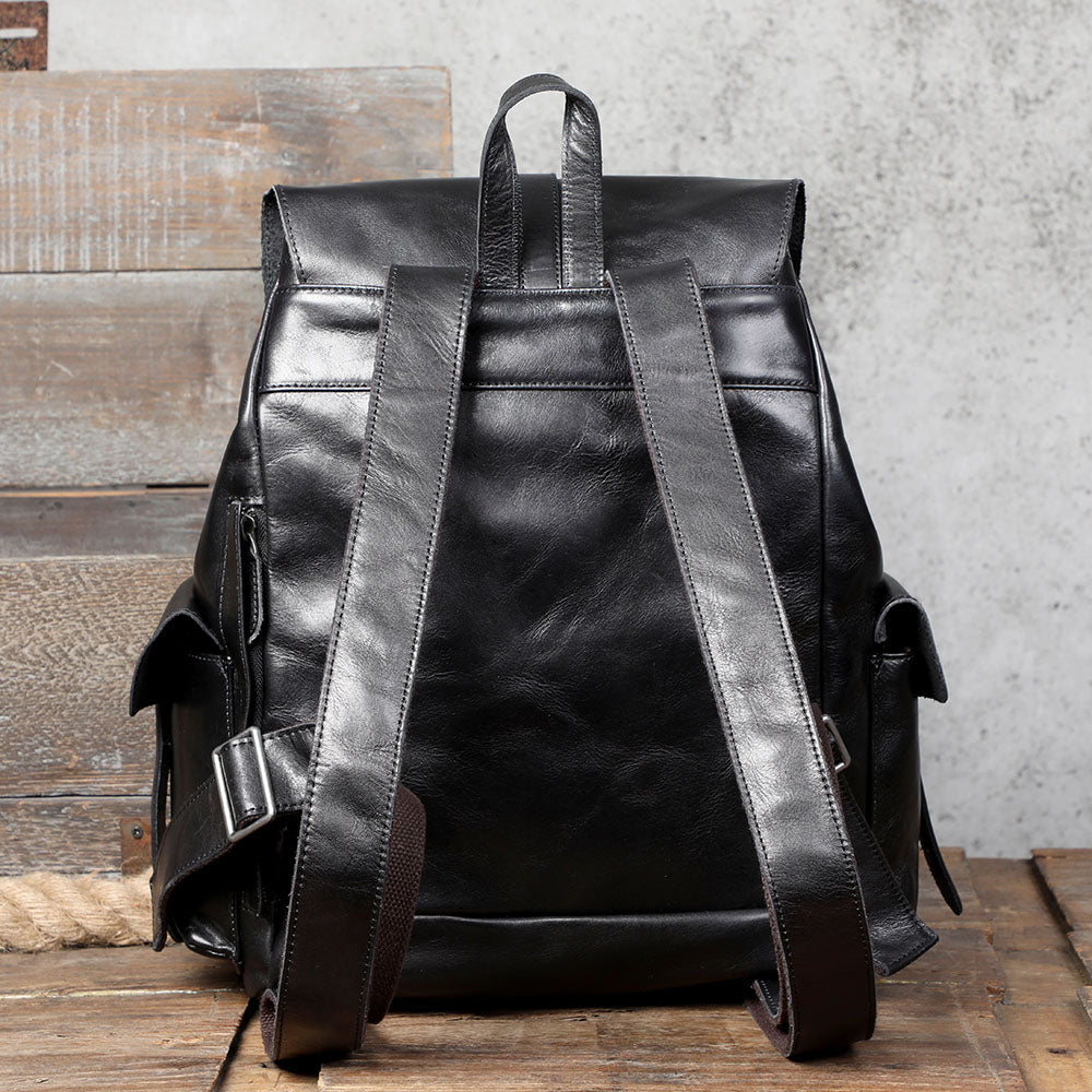Genuine Leather Backpack For Men | Full Grain Leather | Handcrafted Daypack