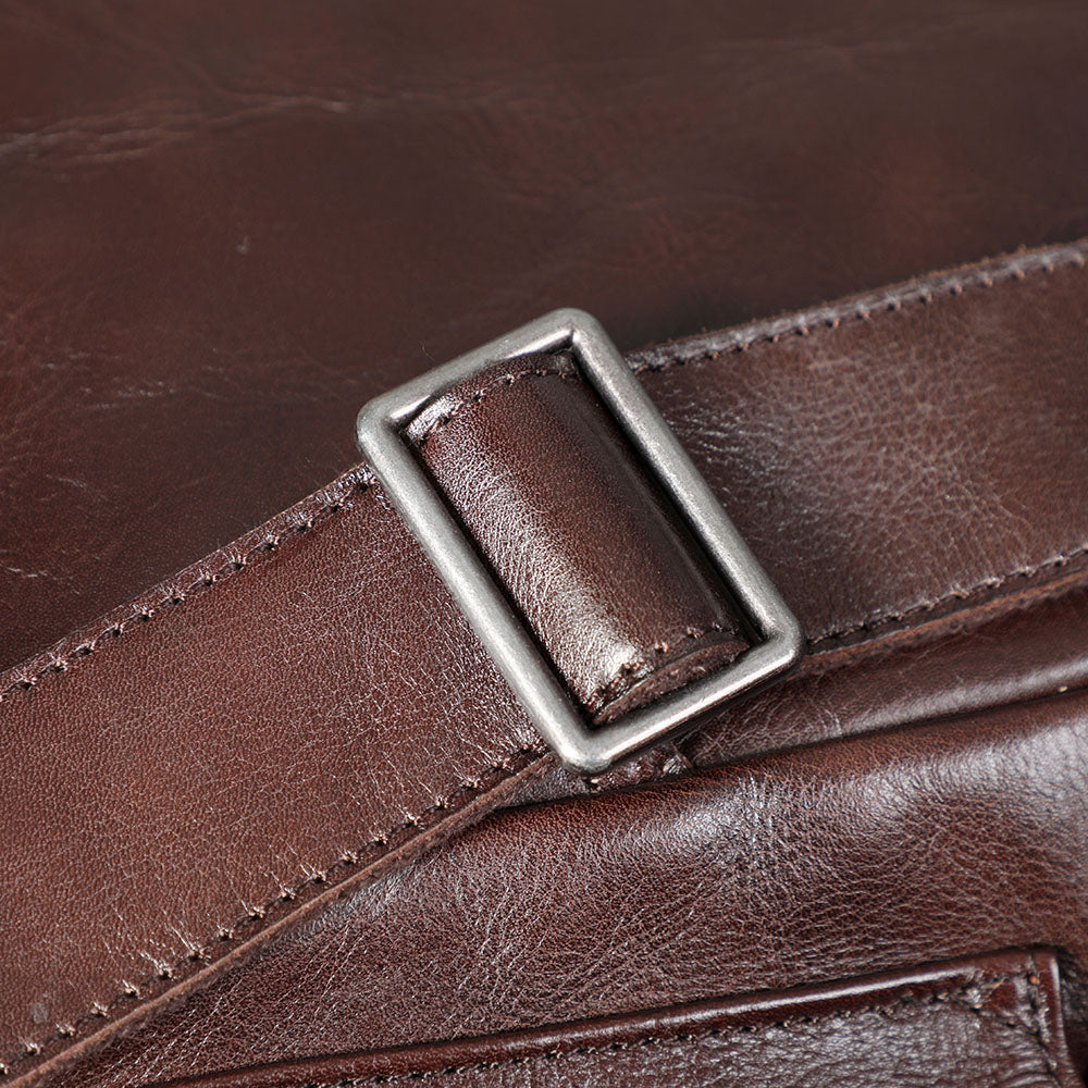 Genuine Leather Backpack For Men | Full Grain Leather | Handcrafted Daypack