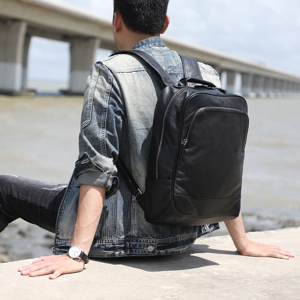 Men's Leather Backpack |  Full Grain Leather | Daypack