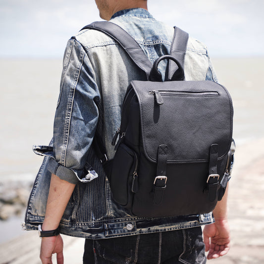 Genuine Leather Backpack For Men | Full Grain Leather | Daypack