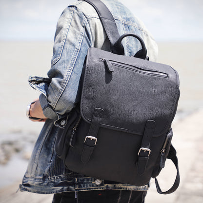 Genuine Leather Backpack For Men | Full Grain Leather | Daypack
