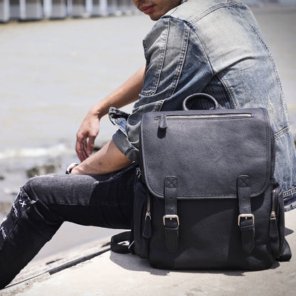 Genuine Leather Backpack For Men | Full Grain Leather | Daypack