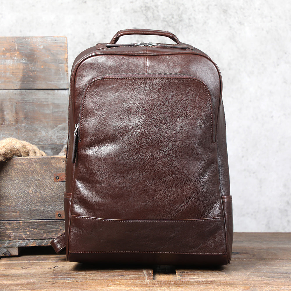 Men's Leather Backpack |  Full Grain Leather | Daypack