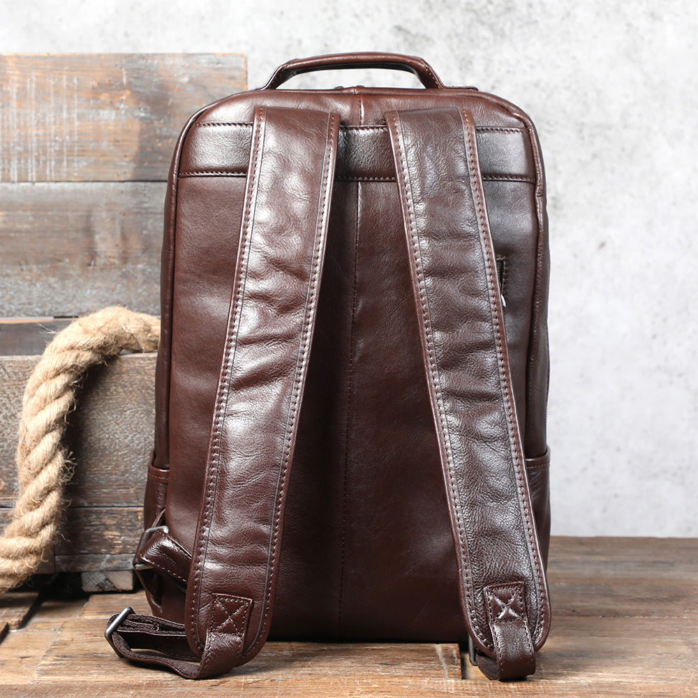 Men's Leather Backpack |  Full Grain Leather | Daypack