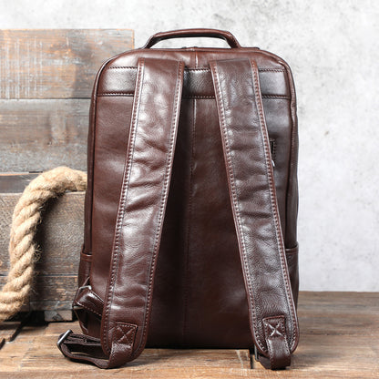 Men's Leather Backpack |  Full Grain Leather | Daypack