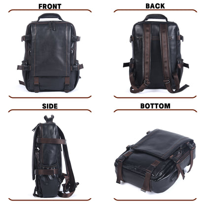 Men's Genuine Leather Backpack | Full Grain Daypack | Handmade
