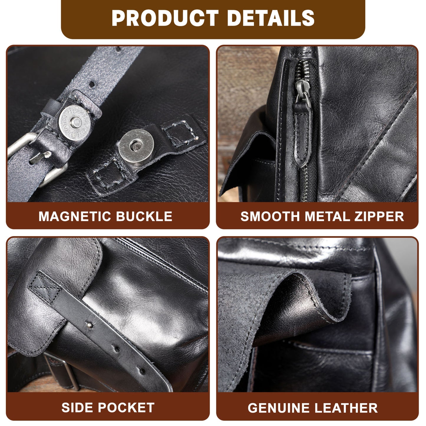 Genuine Leather Backpack For Men | Full Grain Leather | Handcrafted Daypack