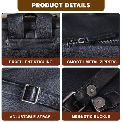 Genuine Leather Backpack For Men | Full Grain Leather | Daypack