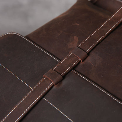 Men's Vintage Leather Backpack |  Full Grain Leather | Daypack