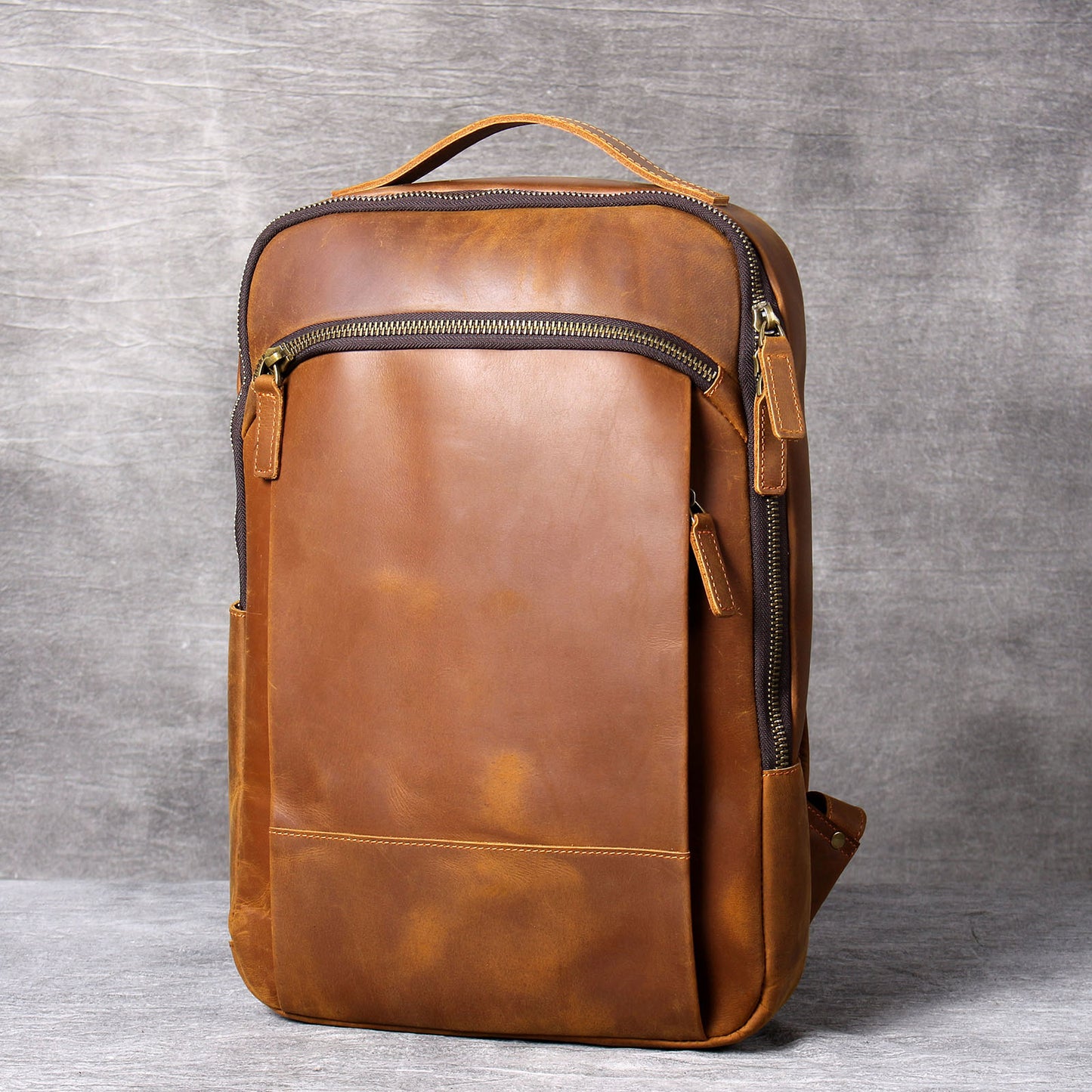 Genuine Leather Backpack For Men | Full Grain Leather | Handcrafted Daypack