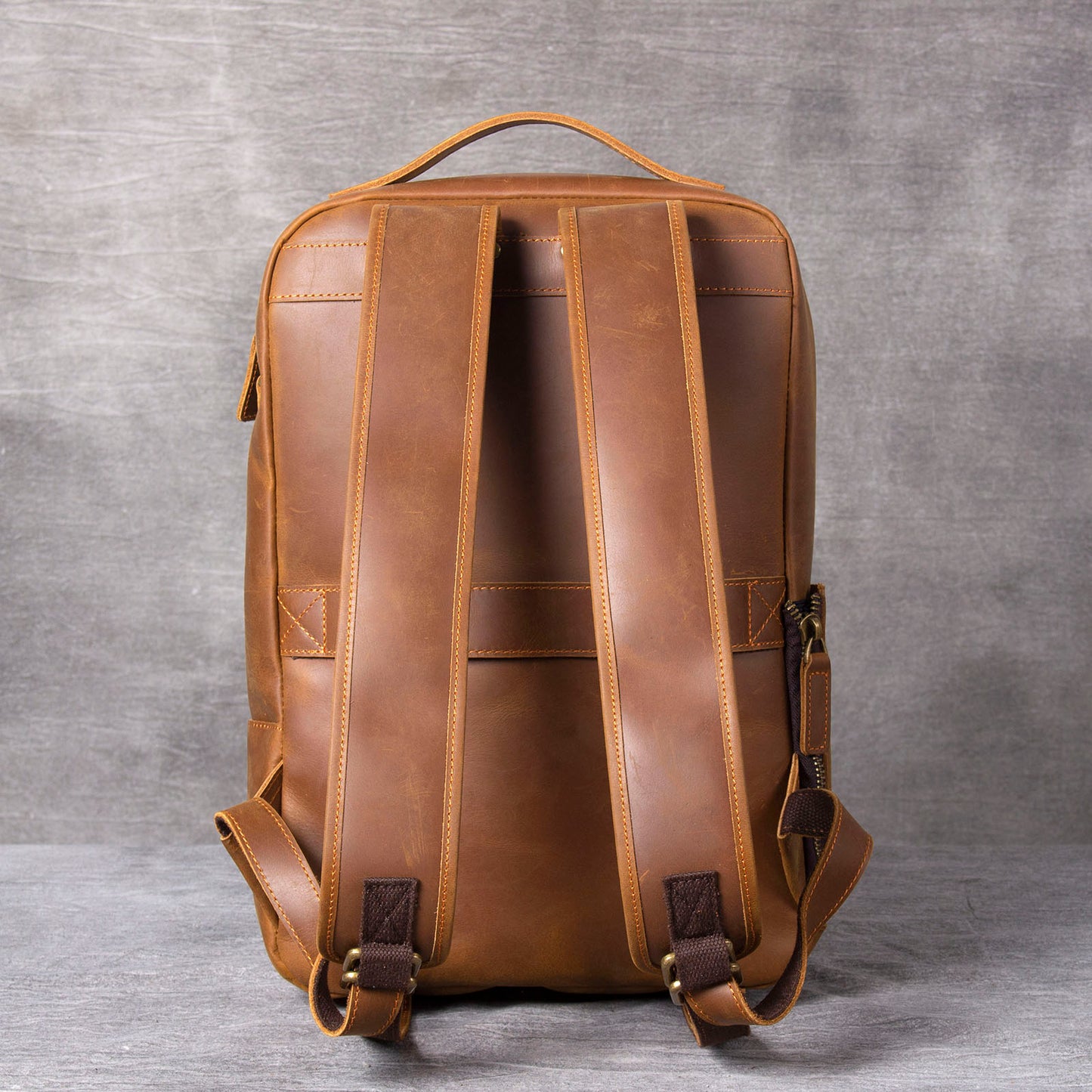Genuine Leather Backpack For Men | Full Grain Leather | Handcrafted Daypack